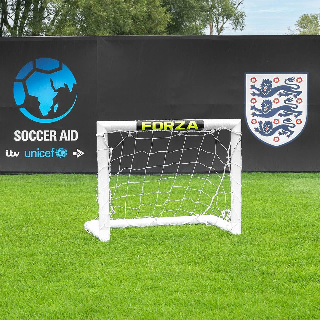 FORZA Mini Zieltor 0.9m x 0.6m – Robustes PVC Fussballtor für Präzisionstraining – Indoor & Outdoor