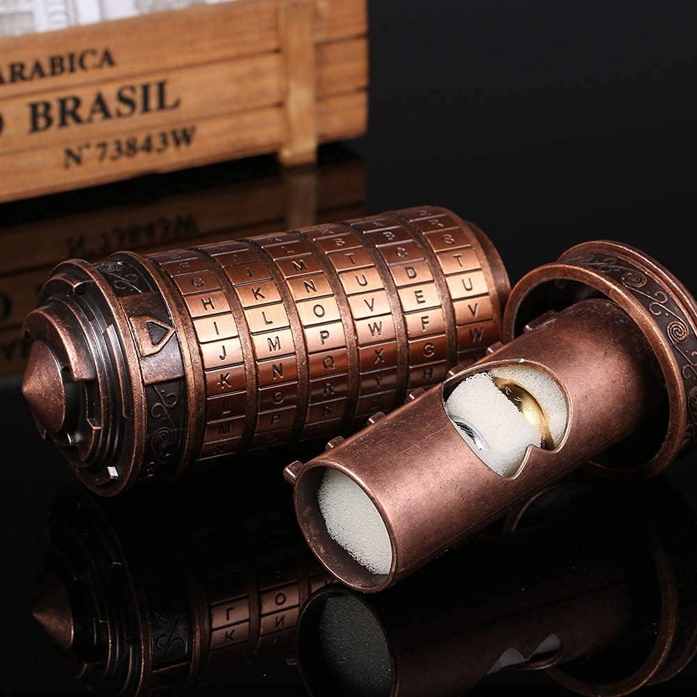 Da Vinci Code Cryptex geschenk valentinstag für sie ihn geschenke für männer frauen Schloss Brief Pa