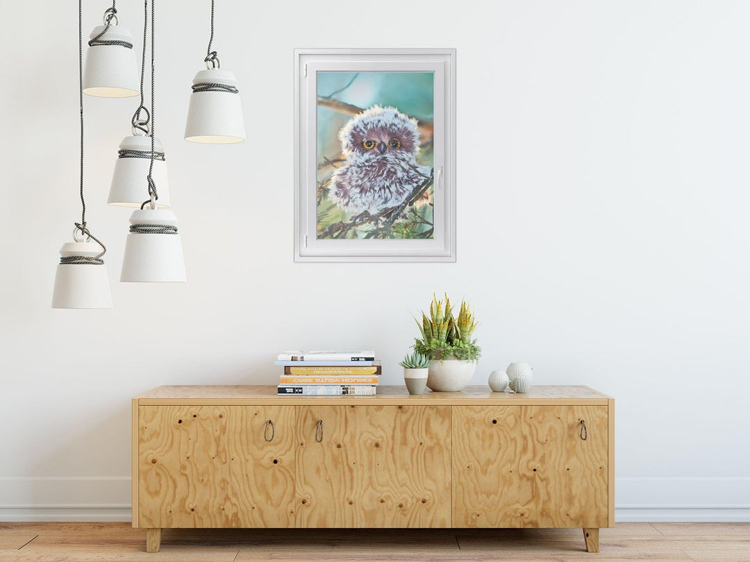 Fenster-Folie Sichtschutz I Folie für Fenster Deko - Fensterbild selbstklebend I Deko für Bad, Küche