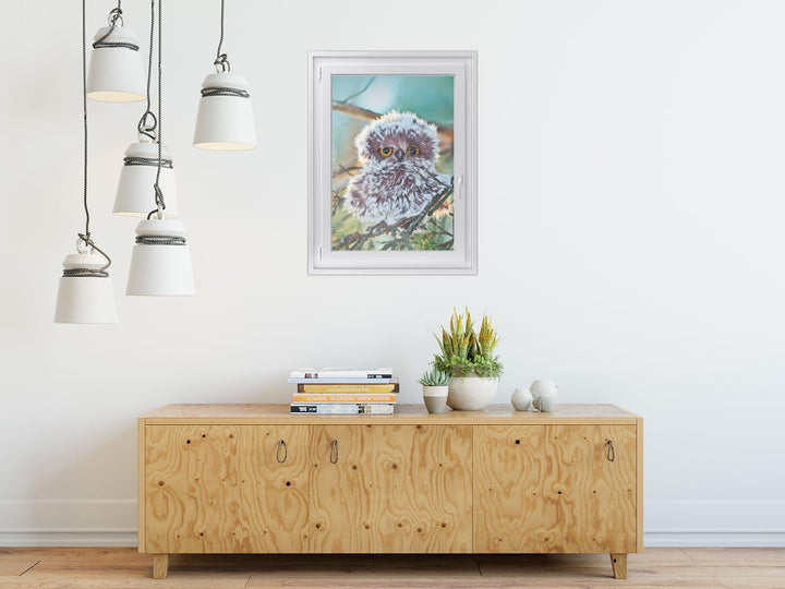 Fenster-Folie Sichtschutz I Folie für Fenster Deko - Fensterbild selbstklebend I Deko für Bad, Küche