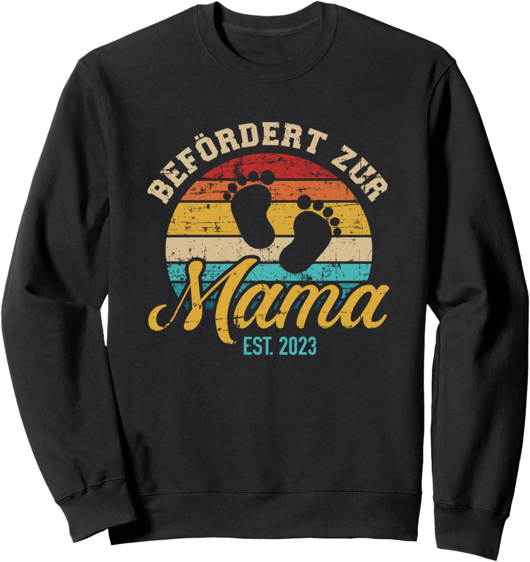Befördert zur Mama 2023 vintage retro Sweatshirt