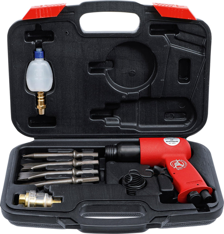 BGS Diy 3213 | Druckluft-Meisselhammer mit Werkzeugsatz | 8-tlg., Satz