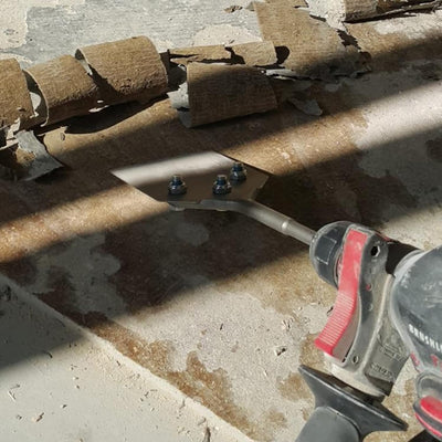 CPROSP SDS-Plus Spachtelmeissel Meissel 250x100mm, zum Abtragen von Bodenbelägen und Beschichtungen