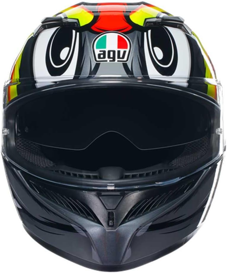 AGV K3 Birdy 2.0 Integralhelm (grau/gelb/rot) S (55), S (55)