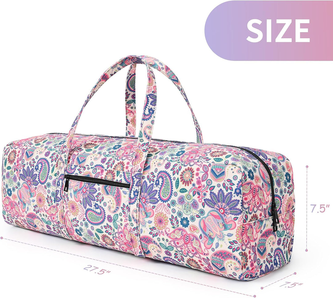 Boulder Bee Yogamatten-Tasche, grosse Tragetasche für Yogamatten mit Nasstasche, Yoga-Geschenke, Tur