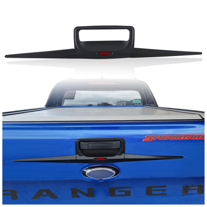 JHCHAN Heckklappenabdeckung Hintere Türgriffverkleidung für Ford Ranger Wildtrak T6 T7 T8 2012-2022