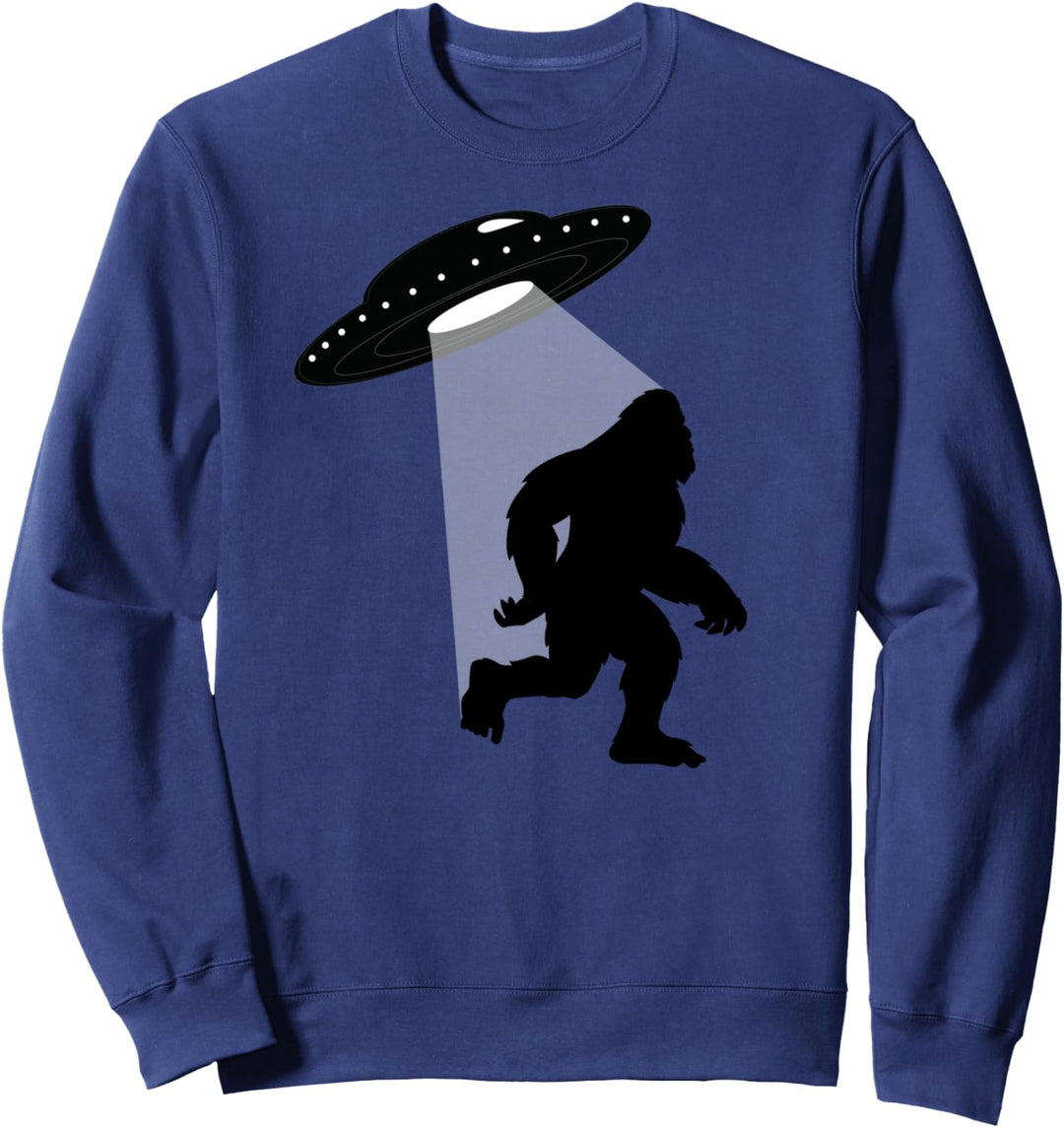 BIGFOOT UFO ALIEN ABDUCTION Sasquatch Big Foot Meme Sweatshirt