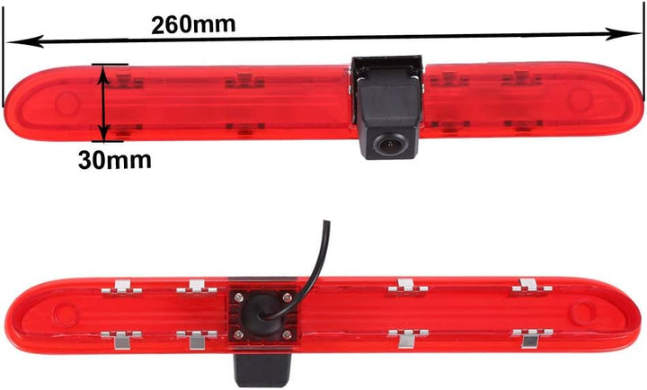 「Rückfahrkamera Transportster + 4.3 Zoll TFT LCD Bildschirm Auto Monitor」 Bremsleuchte Auto Dach Rüc