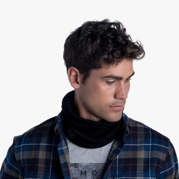 Buff Herren Midweight Merino Multifunktionstuch Solid Black Einheitsgrösse Einfarbig, Solid Black Ei