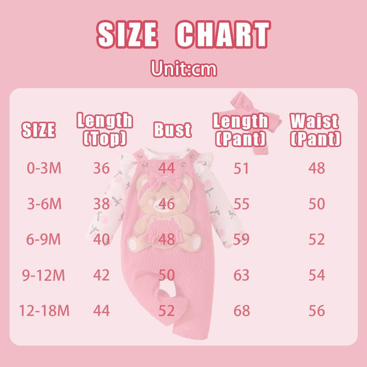 3tlg Baby Mädchen Kleidung Outfits Set Blumen Strampler Tops+ Einstellbare Overalls Pants+Stirnband