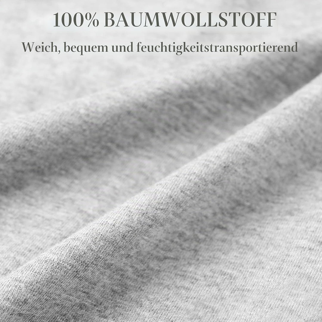 U2SKIIN Pyjamahose Herren lang 100% Baumwolle, Schlafhose Herren Schlafanzughose lang Pyjama Hose Sc