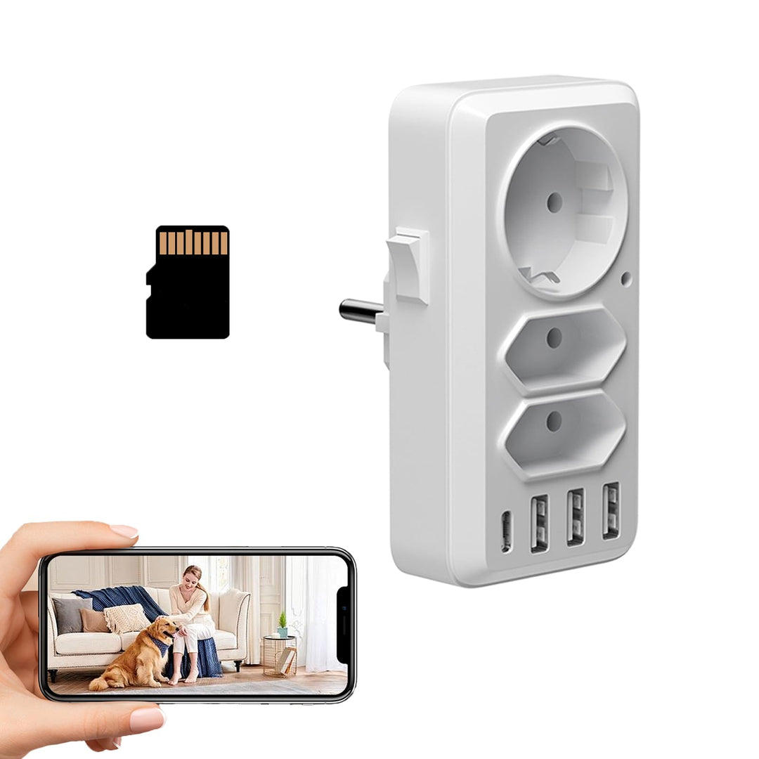 Kamera mit 4K-UHD-Stecker, multifunktionaler Monitor für Tiere mit Weitwinkelsicht 100 °, europäisch