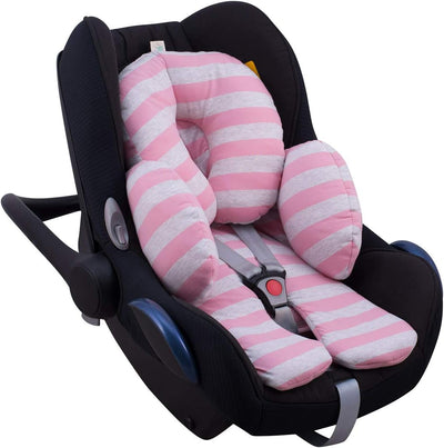 JYOKO Kids Sitzverkleinerer Antiallergikum Universal Baby 100% Baumwolle (Pink Island, Enthält Kopf-