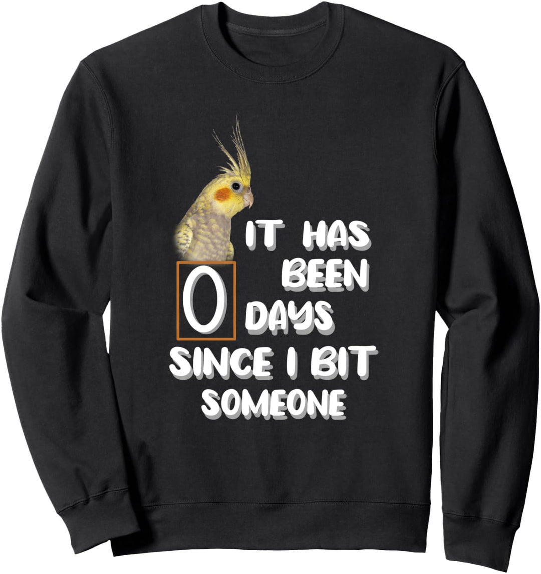 COCKATIEL Vögel Lustige Nymphensittiche beissen Sweatshirt