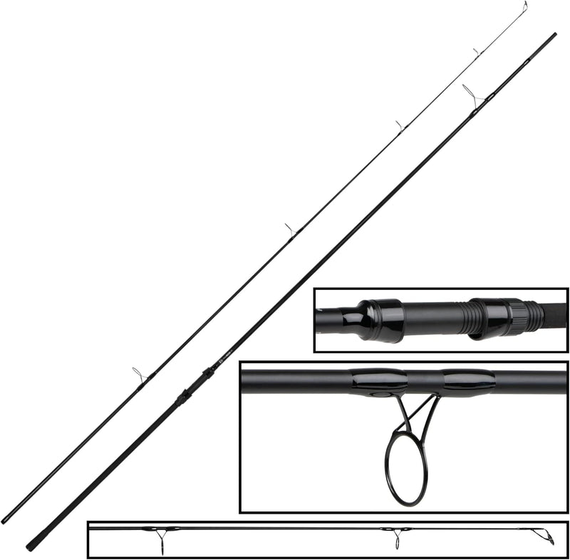 FOX EOS Pro 12ft 3,5lb Karpfenrute zum Grundangeln, Rute zum Boilieangeln, Angelrute für Karpfen, Gr