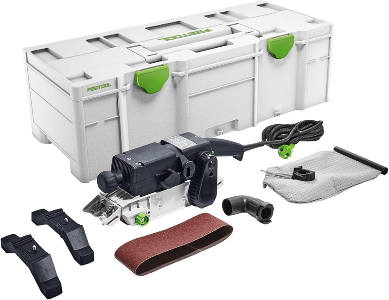 Festool Bandschleifer BS 75 E-Plus (mit Staubsack, Absaugadapter, Schleifband, stationäre Einrichtun