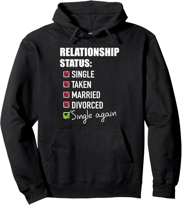 Scheidung Checkliste Single Pullover Hoodie