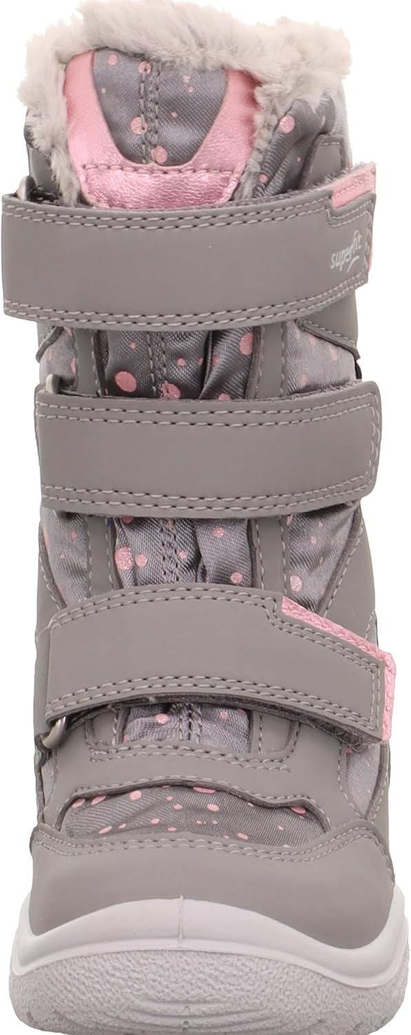 Superfit Mädchen Crystal Schneestiefel 30 EU Schmal Hellgrau Rosa 2500, 30 EU Schmal Hellgrau Rosa 2