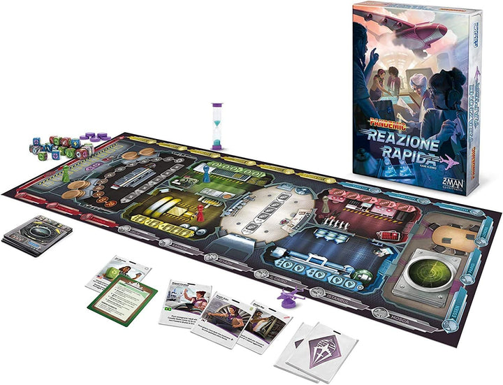 Asmodee - Pandemic: Schnelle Reaktion, Brettspiel, Italienische Ausgabe, 8396, Pandemic: schnelle Re