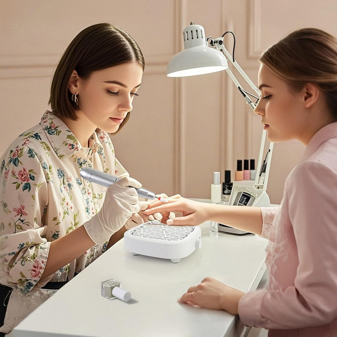 Nagelstaubsauger kompaktes,5500 U/min Bürstenloser Motor für Acrylnägel,Staubabsaugung Nägel für Man