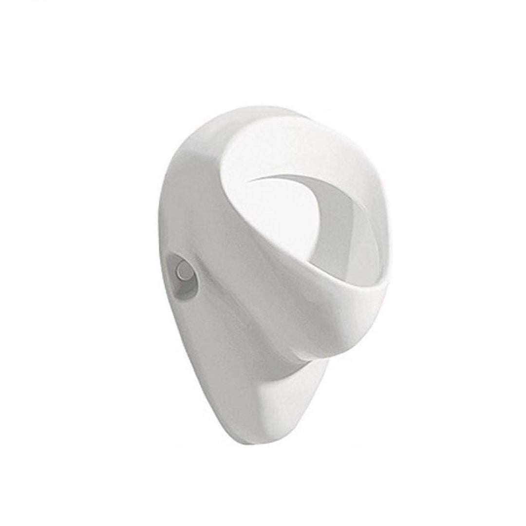 VBChome Urinal Zulauf von Hinten Weiss Modern Hochwertig Keramik Pinkelbecken Pissoir Wandurinal Wan