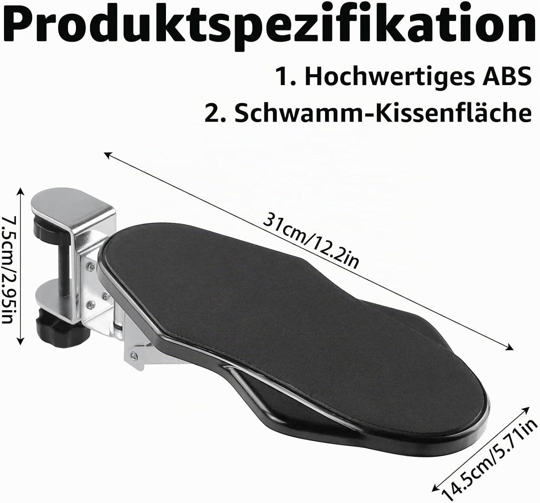 Ergonomische Verstellbare Armauflage, 90° Faltbare &amp; 180° Drehbare Armauflage Schreibtisch Extender,