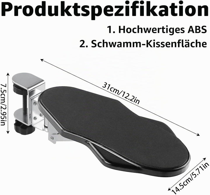 Ergonomische Verstellbare Armauflage, 90° Faltbare &amp; 180° Drehbare Armauflage Schreibtisch Extender,