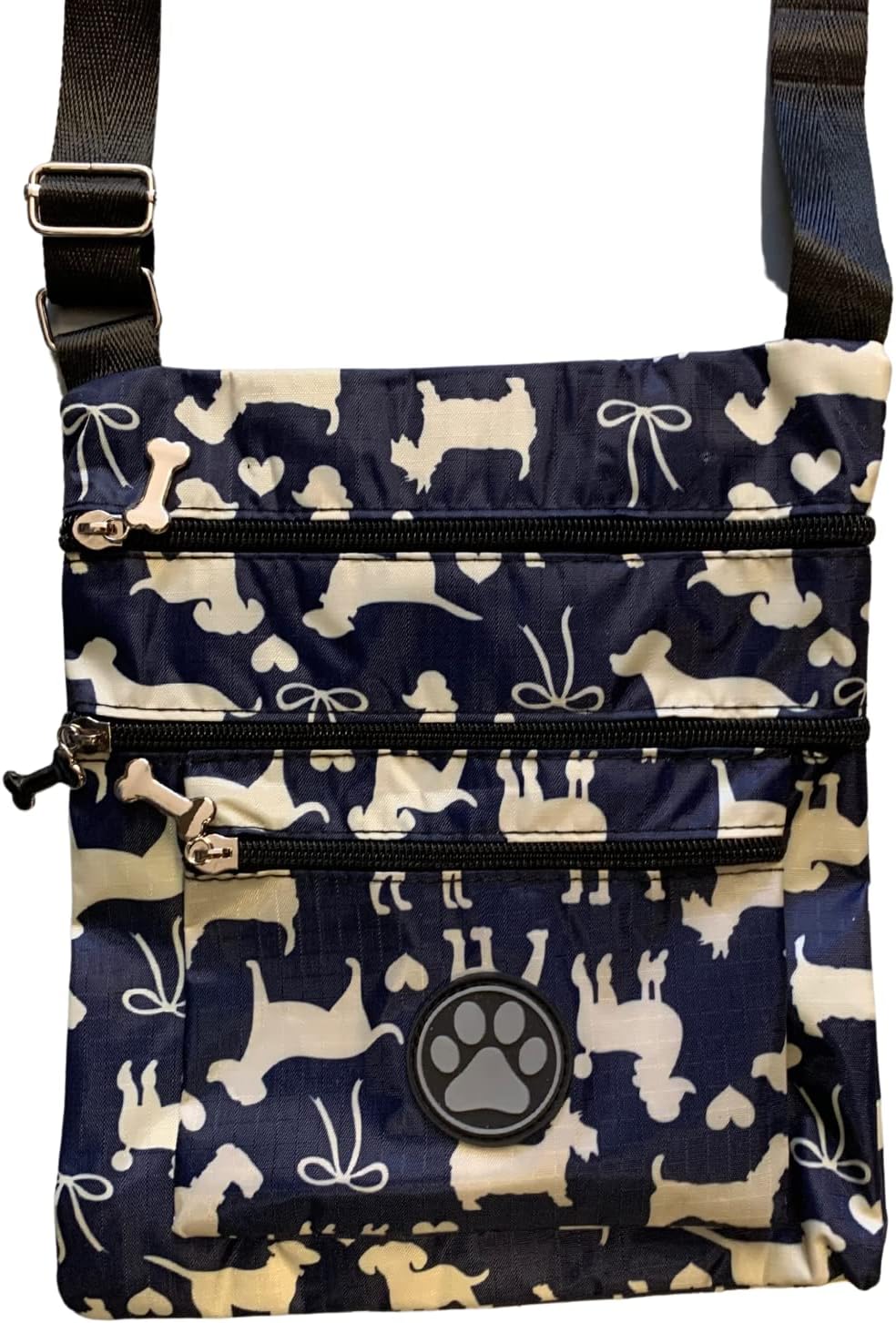 Love EMVY Leckerli-Umhängetasche für Hunde, marineblau, ONE SIZE