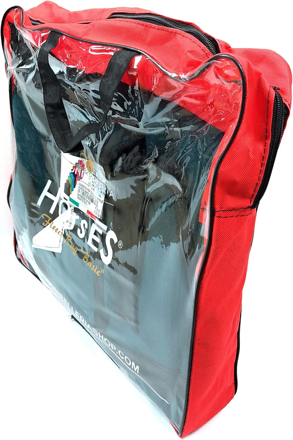 Horses, Fleece Pferdedecke, Basismodell, weich und bequem, ideal für Transport und Feierabend, Gröss