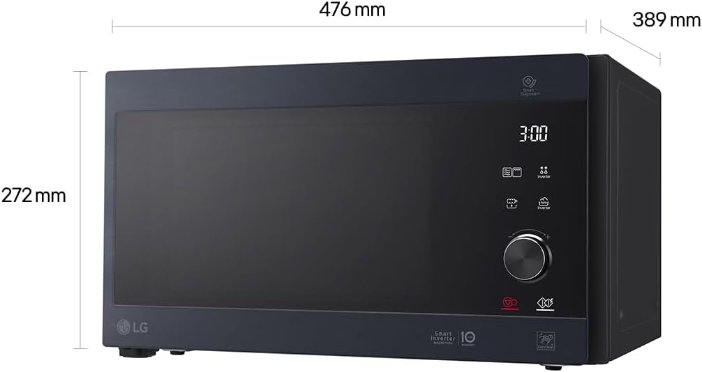 LG Electronics MH6565CPB Mikrowelle, schwarz Grill-Mikrowelle Schwarz, Grill-Mikrowelle Schwarz