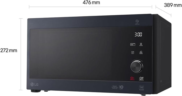 LG Electronics MH6565CPB Mikrowelle, schwarz Grill-Mikrowelle Schwarz, Grill-Mikrowelle Schwarz