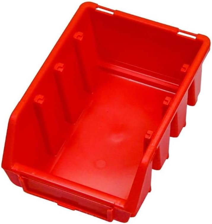 PROREGAL SuperSparSet 5x Sichtlagerbox 2 | HxBxT 7,5x11,6x16,1cm | Rot | Sichtlagerbehälter Sichtlag