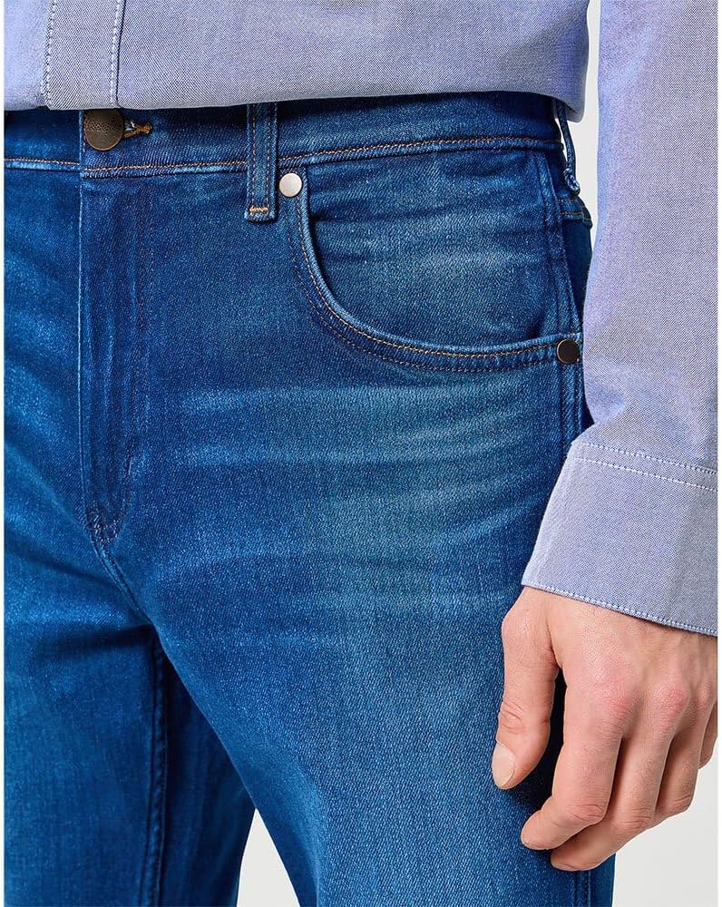 Wrangler Herren Jeans Greensboro Regular Fit Herrenhose Straight Blau W30 - W42 30W / 30L Blue Jam,