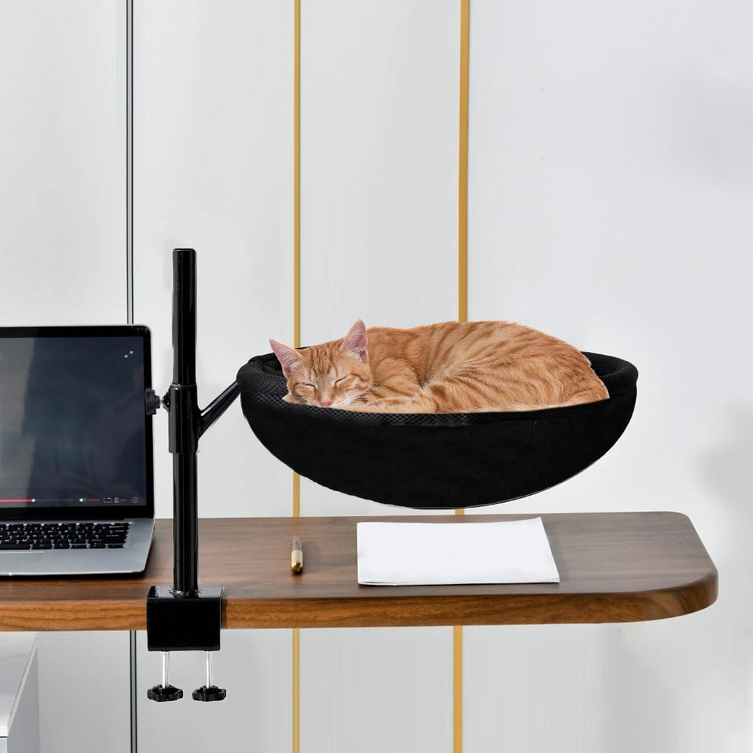 Generisch Katzen Schreibtisch Bett - Katzenbett Schreibtischaufsatz Sitzplatz - 360-Grad Drehbares N
