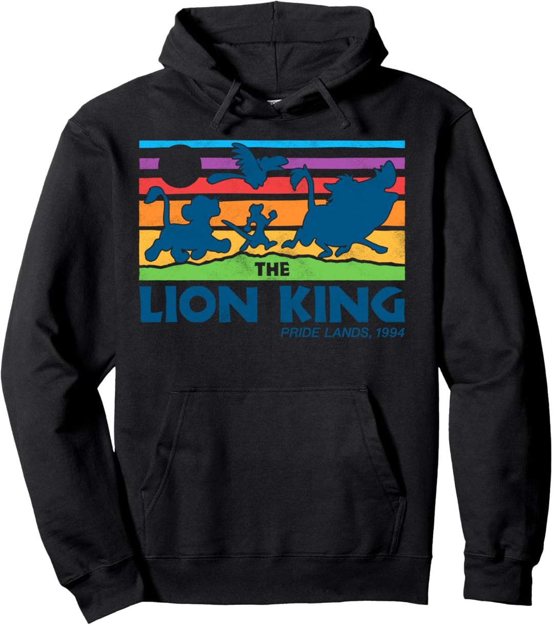 Disney Lion King Retro Rainbow Main Cast Pullover Hoodie