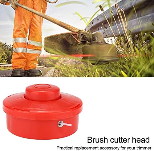 Zerodis Universal Rasentrimmerkopf, 3-Stück Set, Rot, Kunststoff, 10.5cm Durchmesser, Ersatzteil für