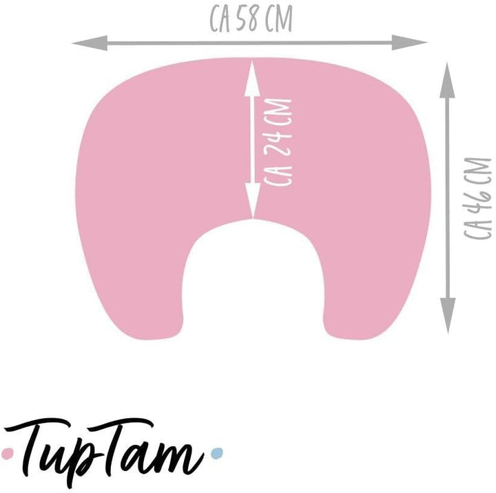 TupTam Baby Stillkissen Klein mit Baumwoll-Bezug, Farbe: Wald/Fuchs/REH/Igel/Bärchen/Grün/Mint Wald