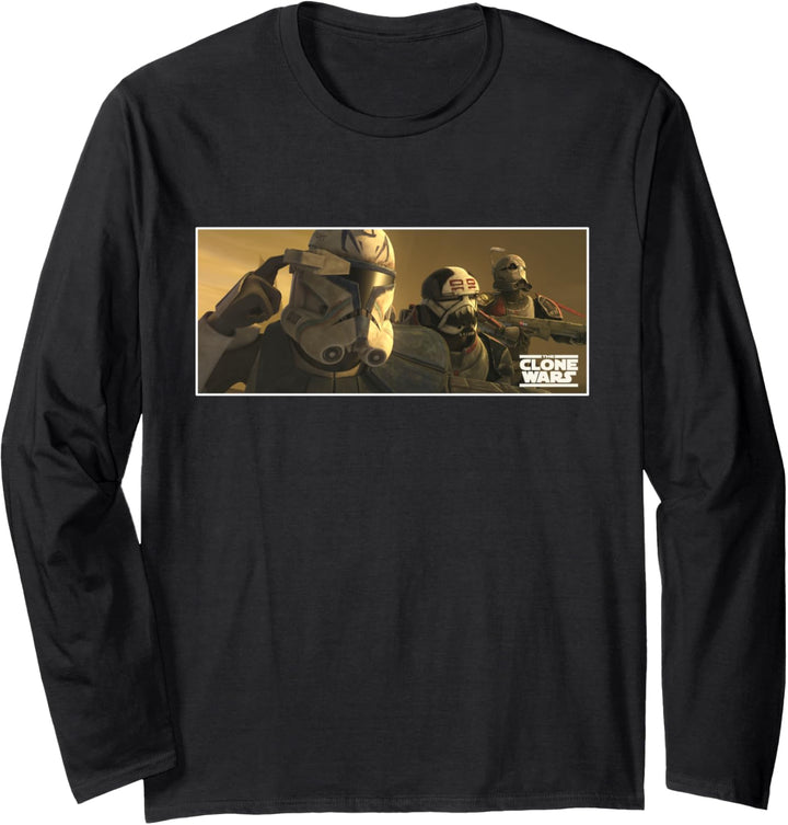 Star Wars The Clone Wars Commander Rex Wrecker & Hunter Langarmshirt