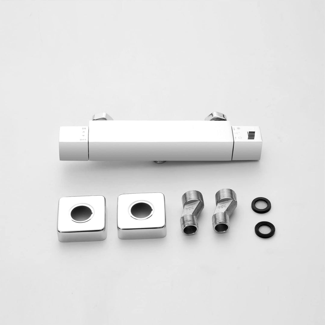 KOMIRO Duscharmatur mit Thermostat, Mischbatterie Dusche, Duschthermostat Duscharmatur mit 38℃ Siche