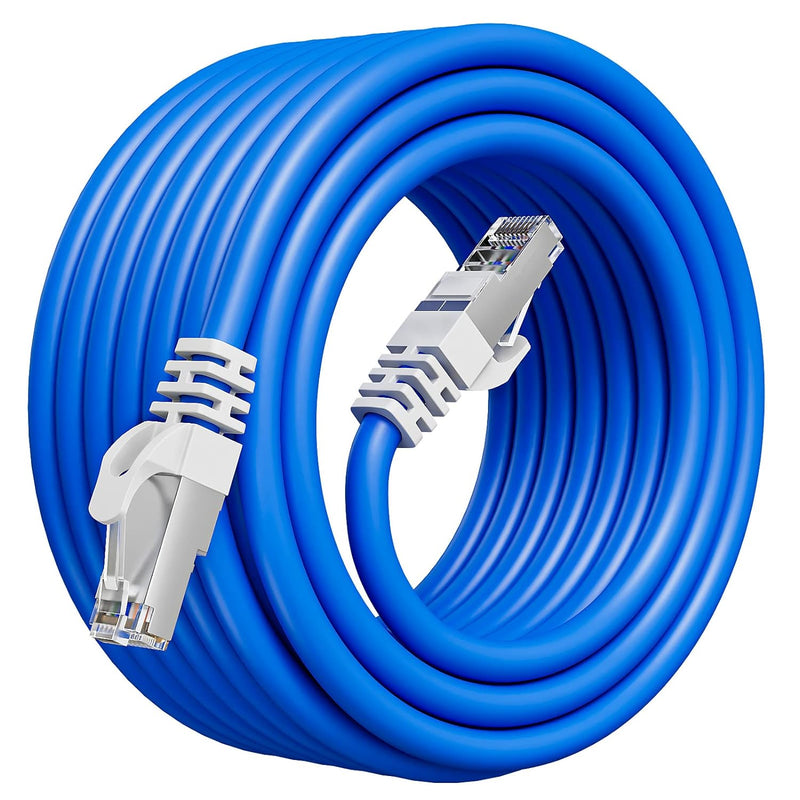 LAN Kabel 30 meter, Cat6 Lang Netzwerkkabel 30m Verlegekabel, RJ45 FTP Geschirmt Internet Kabel, Hoc