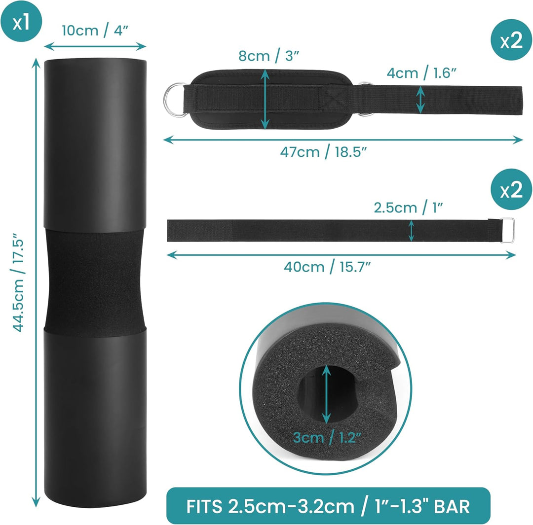 Belle Vous Langhantel Schaumstoff Polster - Schaumstoffpolster für Nacken- und Schulterunterstützung