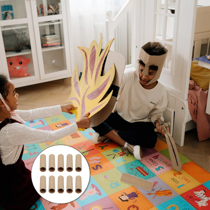 Gatuida 15 Stück Pappröhren zum Basteln, Runde Papprollen, Pappröhren zum Basteln für Kinder, Kita,