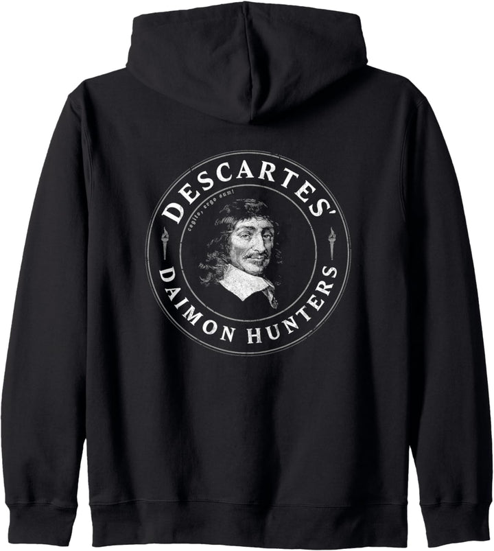 René Descartes Daimon Hunters Cogito Ergo Sum Philosophie Kapuzenjacke