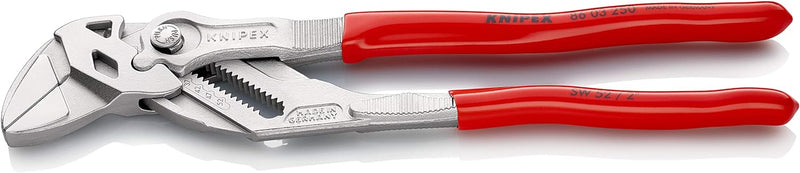 KNIPEX Zangenschlüssel Zange und Schraubenschlüssel in einem Werkzeug (250 mm) 86 03 250 SB (SB-Kart