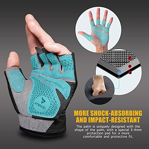 ATERCEL Fitness Handschuhe für Radfahren, Training, Fitness, Atmungsaktive Fahrradhandschuhe Herren