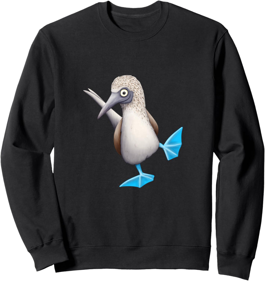 Tanzender Meeres-Vogel Komischer Vogel Blaufusstölpel Sweatshirt