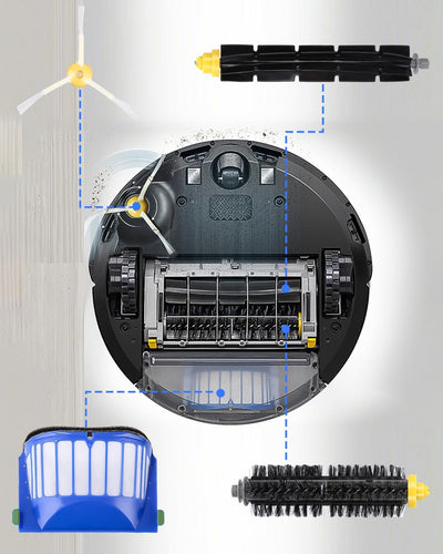 Ersatzteile Bürsten für iRobot Roomba 600 Serie 605 606 610 615 616 620 621 625 630 631 632 650 651