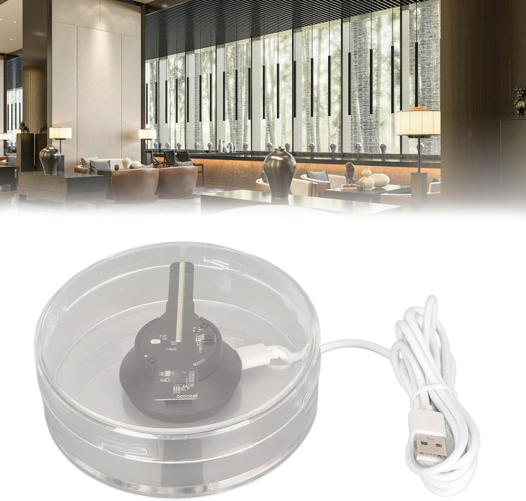 3D-Hologramm-Fan, WiFi Tabletop Holo Grafischer Video Projektor Werbe Display Eingebauter Lautsprech