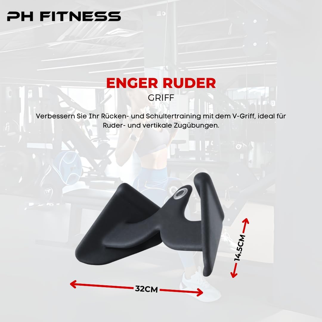 Multi Grip Set [5 Griffe] - Vielseitige Griffe für Latzug- und Rudergeräte - Verstellbare Fitnesssta