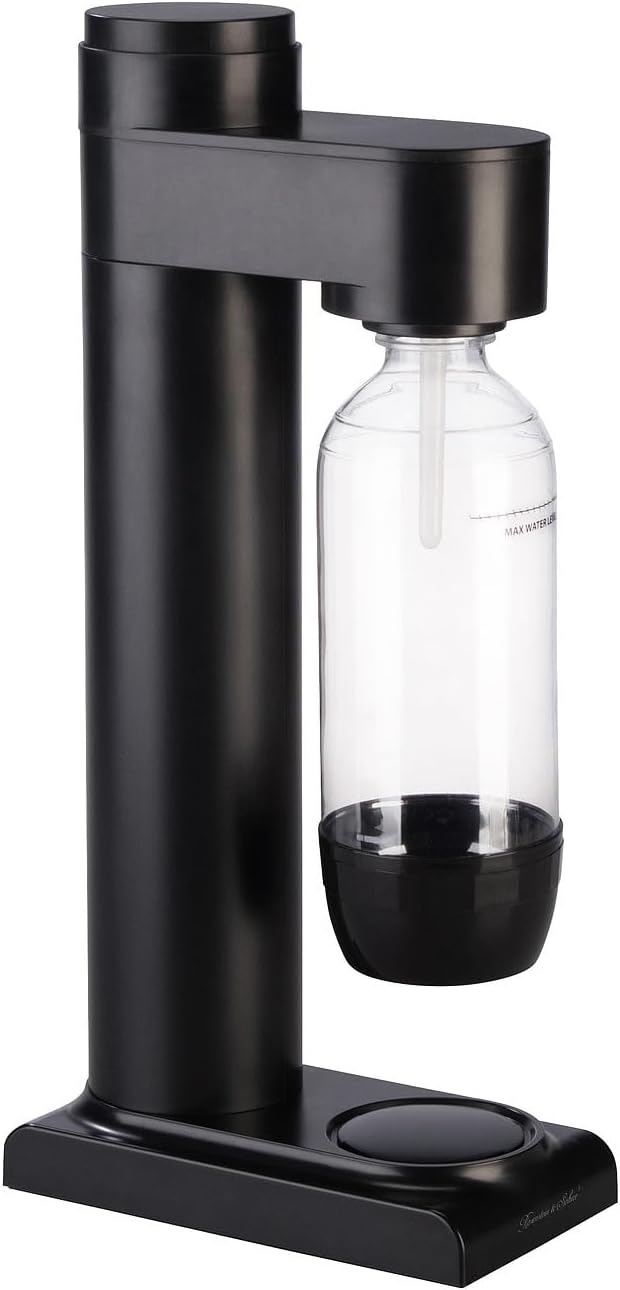 Rosenstein & Söhne Wassersprudler Küche: Soda-Wassersprudler mit 1-Liter-Flasche, Soda-Stream-kompat